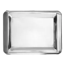 Bandeja Retangular Em Inox 38cm Alta Qualidade Foto mini  3