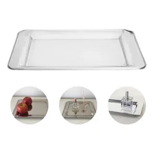Bandeja Retangular Em Inox 38cm Alta Qualidade Foto mini 4