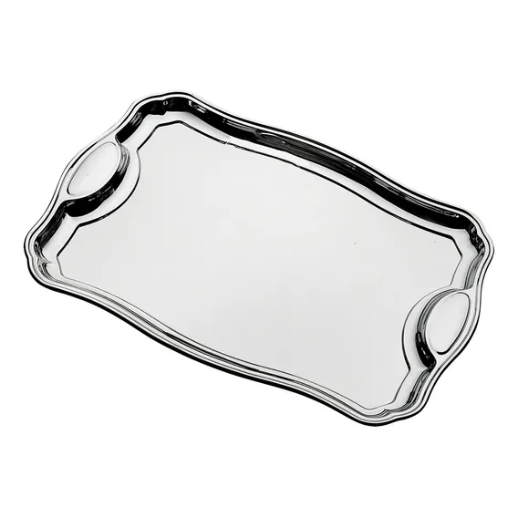 Bandeja Retangular Tramontina Classic Inox - 49x35cm Cor Aço Inox Foto 1