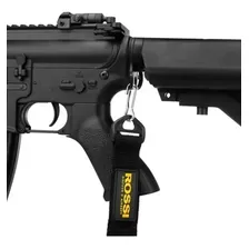 Bandoleira 2 Pontas Tática Ajustável Airsoft Paintball Cor Preto Foto mini  3