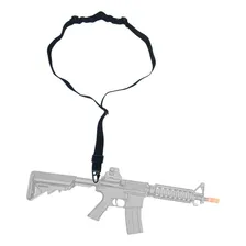 Bandoleira Operacional 1 Ponto Encaixe Para Colete Militar Cor Preto Foto  mini 1