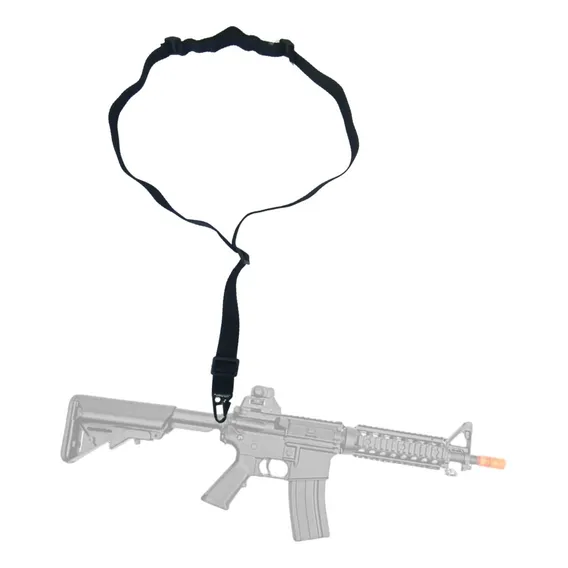 Bandoleira Operacional 1 Ponto Encaixe Para Colete Militar Cor Preto Foto 1