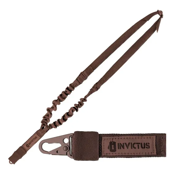 Bandoleira Tática Strap 1 Ponta Invictus Marrom Foto 1