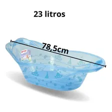 Banheira Banho Infantil Estampada Azul 23 Litros Jaguar Foto mini  3