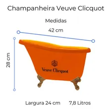Banheira Champanheira Laranja + 2 Taças Champanhe Espumante Foto mini 4