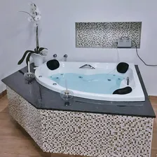 Banheira De Canto 135x135 6 Jatos Aquecedor Hidromassagem 110v/220v Foto mini 3