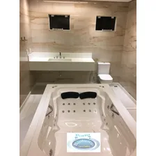 Banheira Dupla Porto Banheiras Luxo Cor Branco 220V Foto mini 3