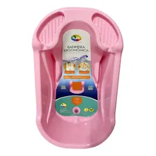Banheira Ergonômica Safety & Comfort Rosa Bebê - Tutti Baby Liso Foto mini  3