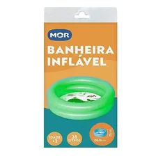Banheira Inflável 28l Infantil Bebe Piscina Mor Verde Foto mini  3