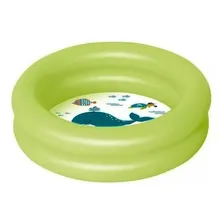 Banheira Inflável 28l Infantil Bebe Piscina Mor Verde Foto  mini 1