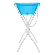 Banheira Para Bebê Com Suporte Ergonômica Tutti Baby - Azul Foto mini 2