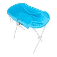 Banheira Para Bebê Com Suporte Ergonômica Tutti Baby - Azul Foto mini 4