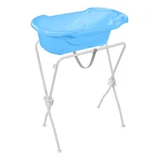 Banheira Para Bebê Com Suporte Ergonômica Tutti Baby - Azul Foto mini 1