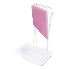 Banheira Para Bebê C/ Trocador E Suporte Dobrável - Barata Cor Rosa Foto mini  2