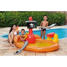 Banheira Piscina Infantil Navio Pirata Inflável 200L Mor Foto mini  2