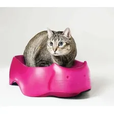 Banheiro Bandeja Higiênica Para Gatos Sanremo Rosa Grande Foto mini 1