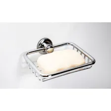 Banheiro Saboneteira Aramada Metal Inox Qualidade Un Cor Prateado Foto mini 2