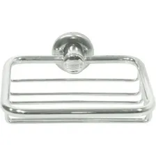 Banheiro Saboneteira Aramada Metal Inox Qualidade Un Cor Prateado Foto mini 1