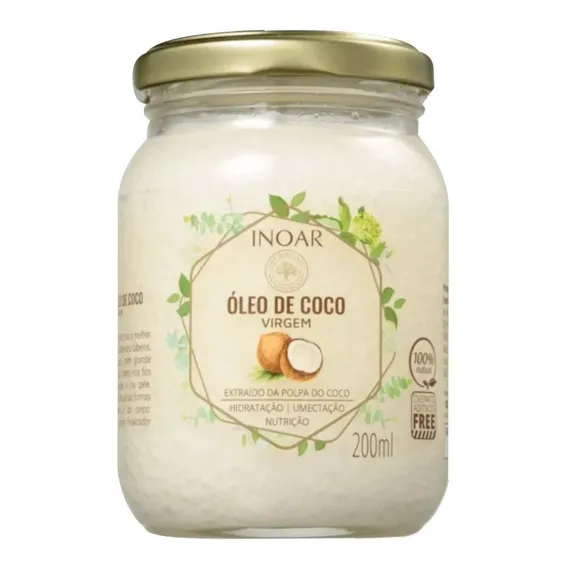 Banho De Creme Inoar Óleo De Coco De 200ml 200g Foto 1