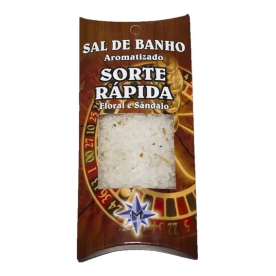 Banho Ervas Sal Grosso Sorte Rápida - Floral / Sandâlo Foto 1