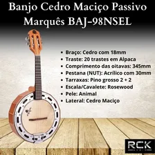 Banjo Cedro Maciço Passivo Marquês Baj-98nsel Foto mini  2