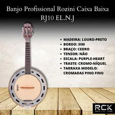 Banjo Profissional Rozini Caixa Baixa Rj10 Foto mini 2