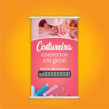 Banner Costureira Consertos Em Geral Contato Grande Foto mini 2