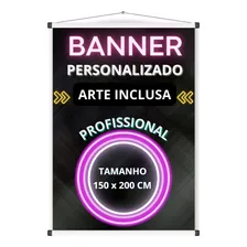 Banner Personalizado Faixa Lona Impressão 150 Cm X 200 Cm Cor Colorido Foto mini 1