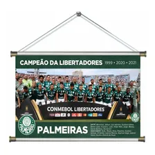 Banner P么ster Palmeiras Campe茫o Libertadores 2021 60x40cm Foto mini 1