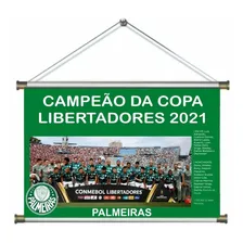 Banner P么ster Palmeiras Campe茫o Libertadores 2021 60x40cm Foto mini 2