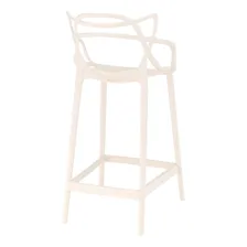 Banqueta Alta Bancada Cozinha Masters Allegra 76 Cm Creme Foto mini 4