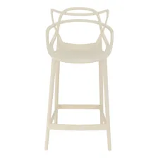 Banqueta Alta Bancada Cozinha Masters Allegra 76 Cm Creme Foto mini 2