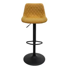 Banqueta Alta Cozinha Americana Regulável Giratória Nápoles Cor Banqueta Alta Estofada Para Cozinha Bancada Balcão Caramelo Foto mini 3