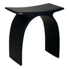 Banqueta Arc Em Resina Preto Fosco Foto mini 1