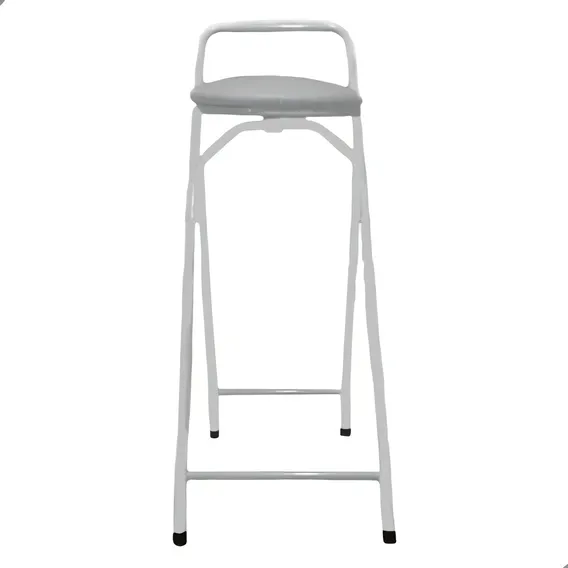 Banqueta Baixa Articulável E Dobrável  3023 60CM Cor Branco Tubomax Foto 1