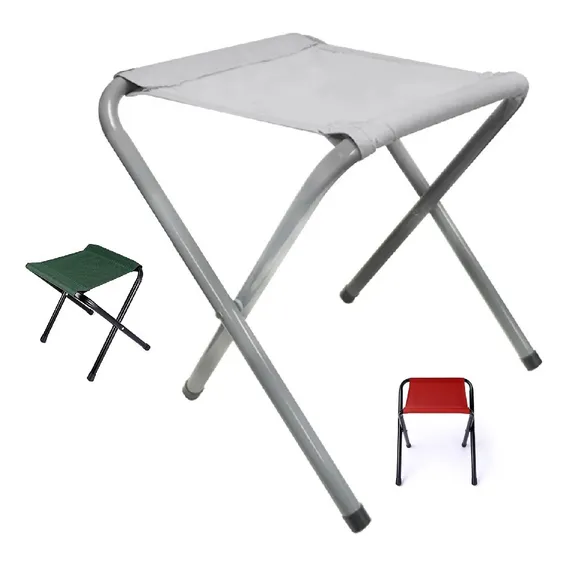 Banqueta Banquinho Cadeira Dobravel Camping Praia E Pesca Foto 1