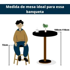 Banqueta Cromada Alta Cozinha Mesa Bistrô Assento Branco Foto mini  3