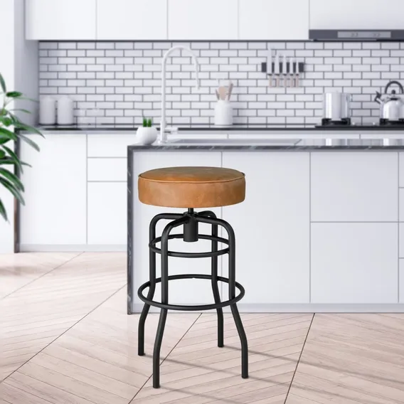 Banqueta De A莽o Girat贸ria Paris Compoarte Foto 1
