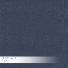 Banqueta Decorativa Rubel Preta Suede Azul Marinho Gran Belo Foto mini  3