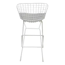 Banqueta Figueres Bertoia Branca Foto mini 4