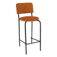 Banqueta Kappesberg 1b715prf 69,5cm Cor Preto Fosco/terracota Foto mini 1
