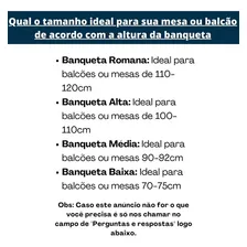 Banqueta Média Prata Com Encosto Para Cozinha Assento Branco Foto mini 3