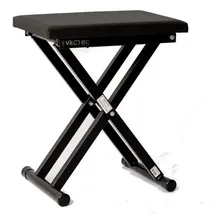 Banqueta Piano Vector Bq-100 C/ Almofada Cor Preto Foto  mini 1
