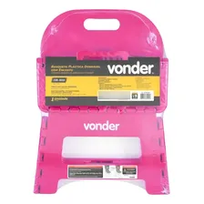 Banqueta Plástica Dobrável Rosa 220mm Com Encosto Vonder Foto mini 4