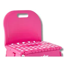 Banqueta Plástica Dobrável Rosa 220mm Com Encosto Vonder Foto mini 3