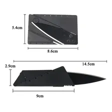 Bapumel Cartão Tática Cor Preto Canivete Discreto Faca Dobrável Tático ParaCarteira Foto mini  3