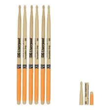 Baqueta Liverpool Sensation Grip Eva Laranja 3 Pares Madeira Tamanho 5b Foto  mini 1