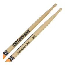 Baqueta Liverpool Sensation Grip Eva Laranja 3 Pares Madeira Tamanho 5b Foto mini  3