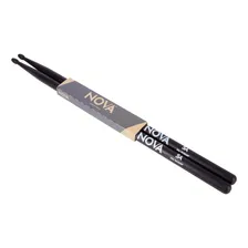 Baqueta Nova By Vic Firth 5a Black Hickory Wood Tip - Usa Foto  mini 1