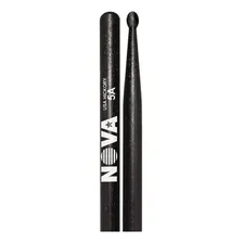 Baqueta Nova By Vic Firth 5a Black Hickory Wood Tip - Usa Foto mini  3